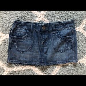 Aero denim skirt